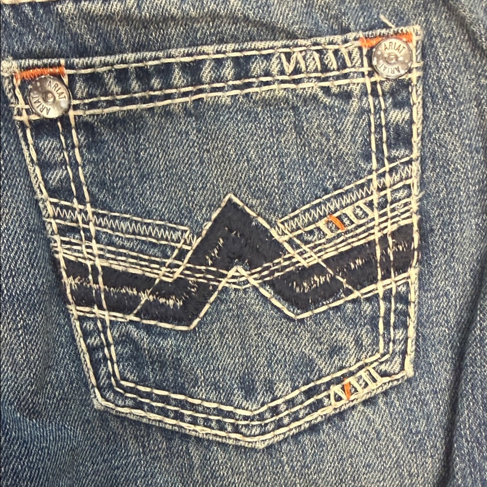 Ariat Boy’ Blue Slim Jeans - Picture 5 of 7
